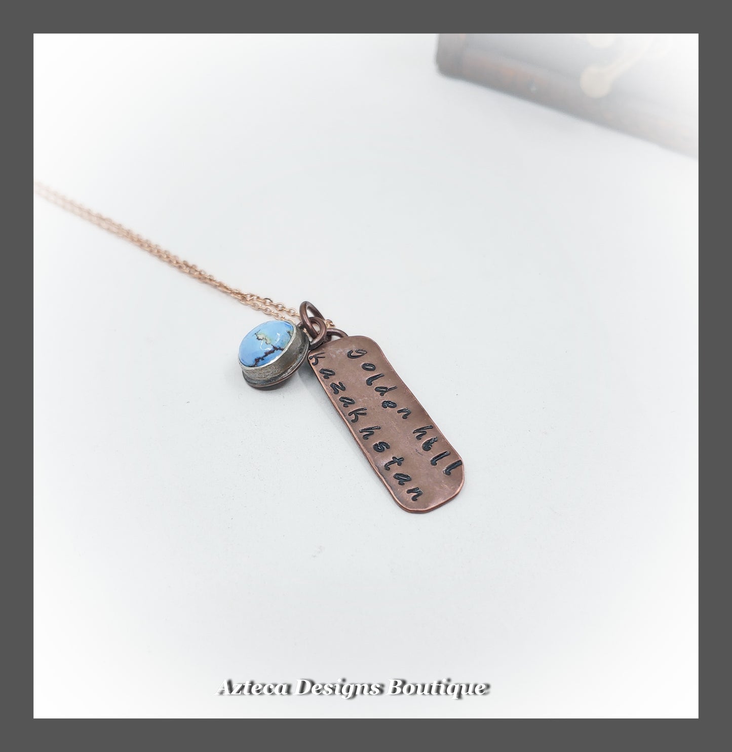 Golden Hill Turquoise + Copper + Stainless Steel + Specimen Necklace