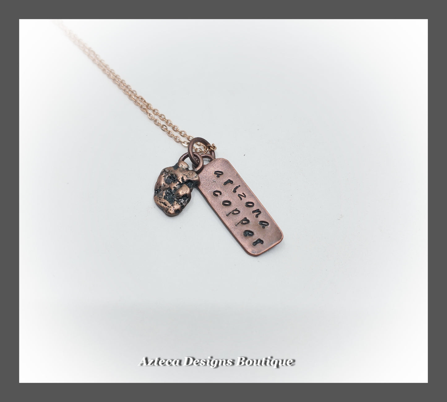 Copper Nugget + Copper + Stainless Steel + Specimen Necklace